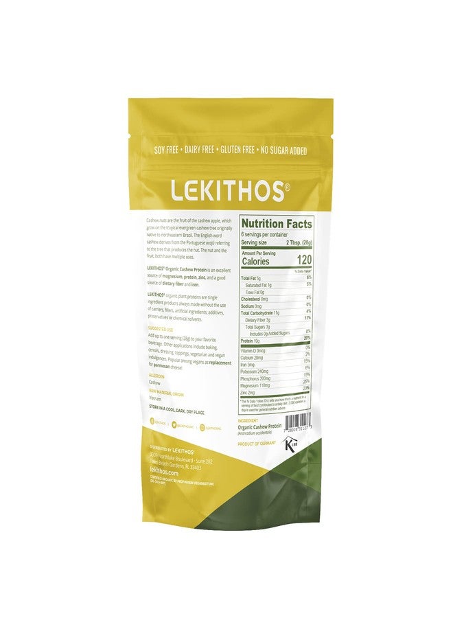 Lekithos Organic Cashew Protein Cashew Powder - 6 oz - 10g Protein - Certified USDA Organic, Non-GMO Project Verified, No Added Sugars - Certified Vegan, Gluten Free - Image 2